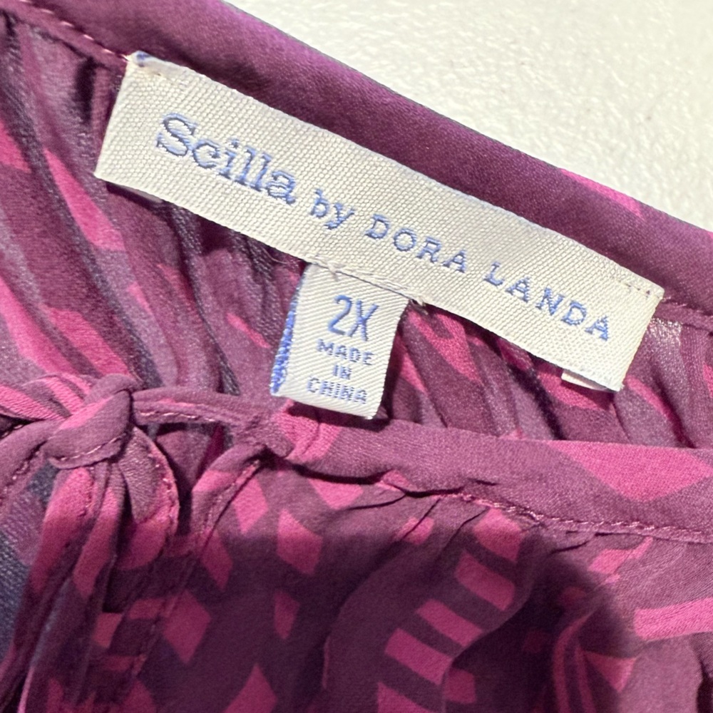 Pink Patterned Blouse - Picture 5 of 8